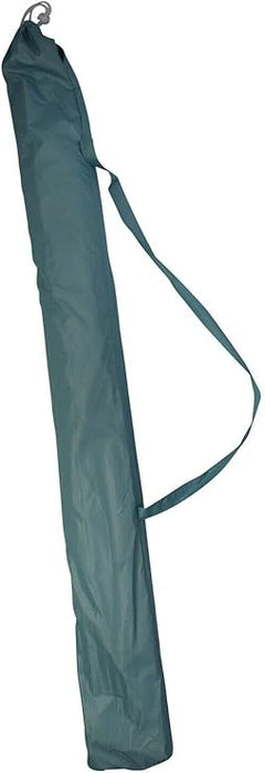 1.6m Tilting Parasol Sun Shade, 1.4m Tall Blue Nylon UPF 50+ Beach Umbrella