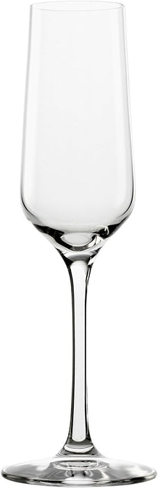 6-Pack 200 ml Lead-Free Crystal Glass Champagne Flutes, Clear Drinking Glasses