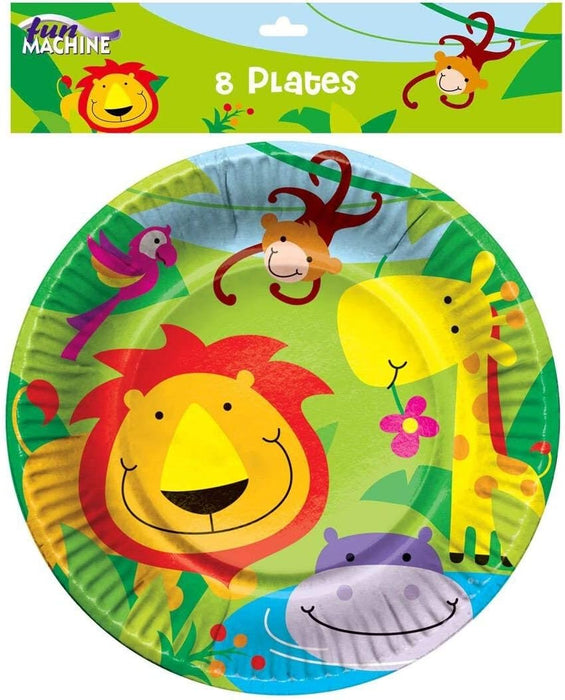 51-Piece Kids' Birthday Party Decorations Set, Multicoloured Jungle Animal Theme