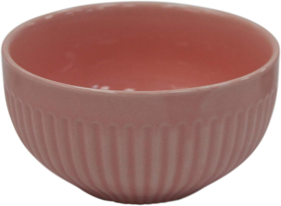 4-Pack Pink Porcelain Bowls & Mugs 2-Pack of 350ml Mugs & 2-Pack of 450ml Bowls