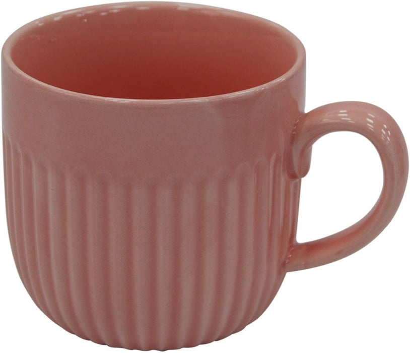 4-Pack Pink Porcelain Bowls & Mugs 2-Pack of 350ml Mugs & 2-Pack of 450ml Bowls