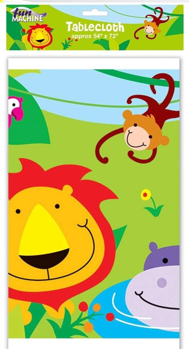 51-Piece Kids' Birthday Party Decorations Set, Multicoloured Jungle Animal Theme