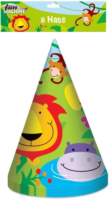 51-Piece Kids' Birthday Party Decorations Set, Multicoloured Jungle Animal Theme
