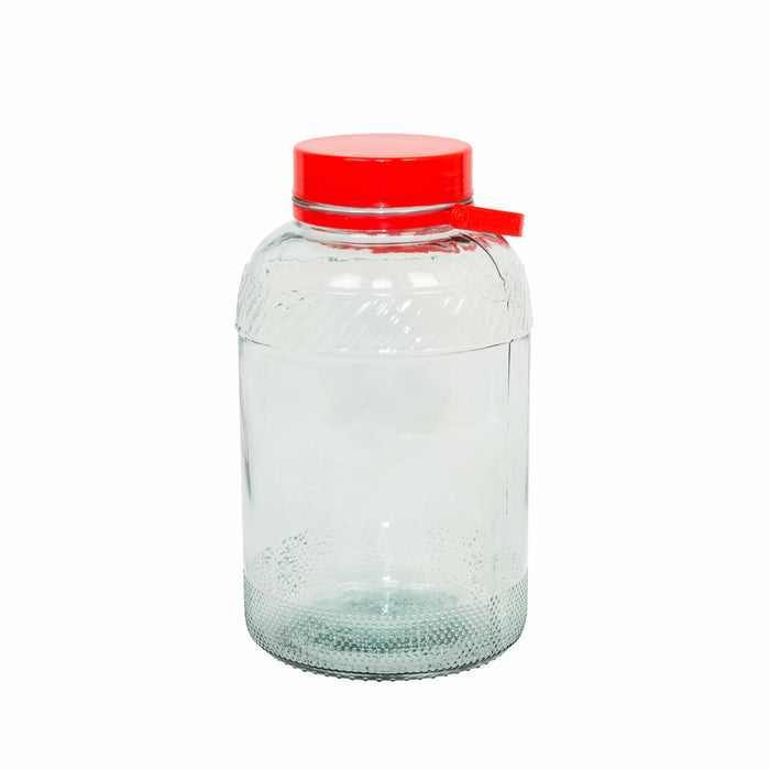 Rammento 8l Glass Jar for Pickling Airtight Wide-Mouth Pickling Jar with Lid