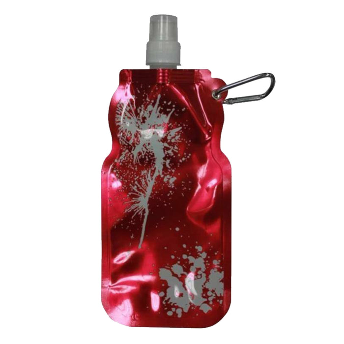 BPA-Free Plastic 500ml Foldable Non-Spill Sports Water Bottles Black Blue or Red