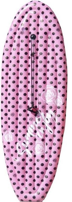 150cm Children’s Inflatable Vinyl Bodyboard/Surfboard with Leash Pink Pool Float