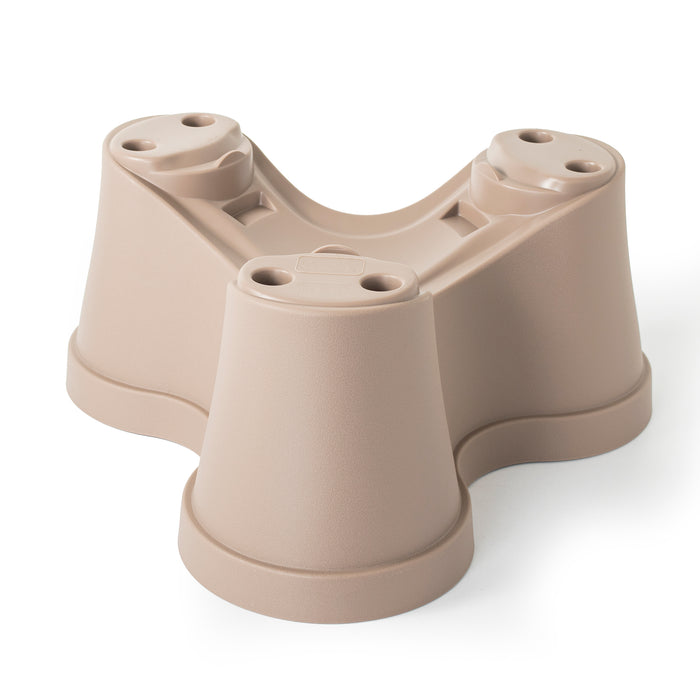 37cm Plastic Trio Stackable Planters, Taupe 8.8L & Patio Garden Flower Pots