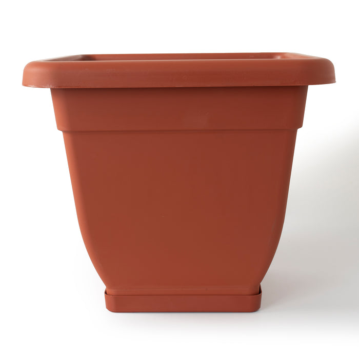 Geri 40cm ⌀ x 35cm H Terracotta Large Plastic Planter | Indoor/Outdoor Plant Pot