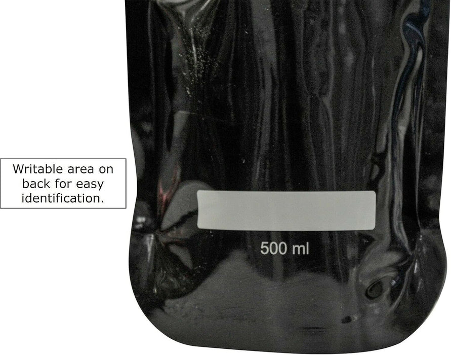 BPA-Free Plastic 500ml Foldable Non-Spill Sports Water Bottles Black Blue or Red