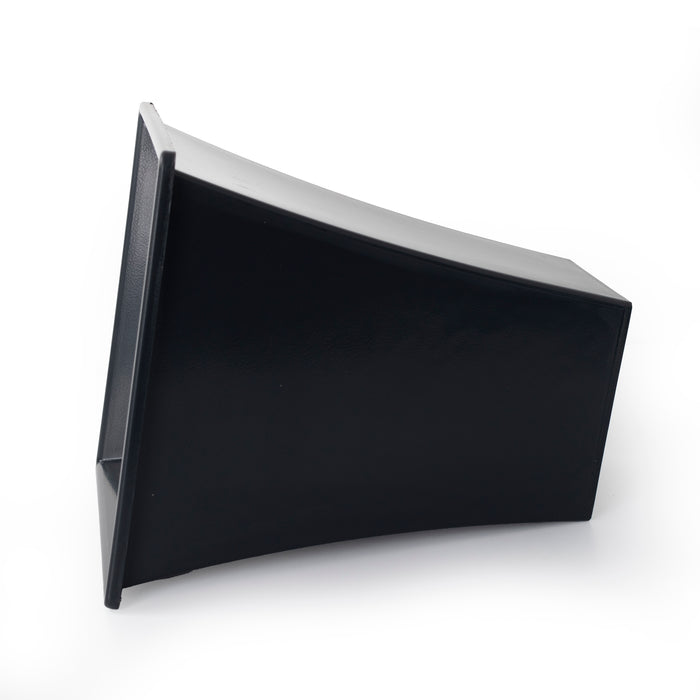 Rammento 31.5cm Tall Flared Square Plastic Planter, Black