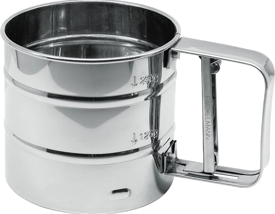 10cm Small Stainless Steel Fine Mesh Flour Sifter, Silver 250g Baking Accessory