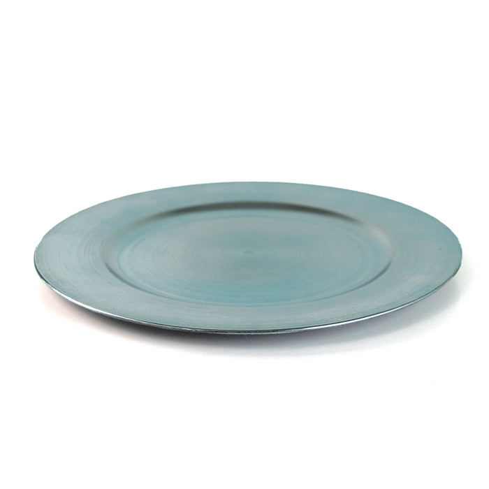 Set Of Blue Charger Plates 33cm Under Plates Round Chargers Christmas Plates