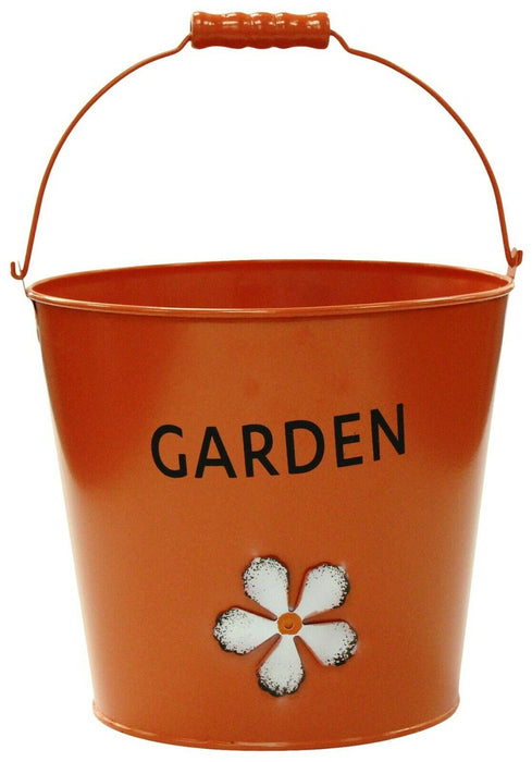 Rammento 20cm Metal Planter Bucket, Powder-Coated | 20cm ⌀ x 20cm Tall