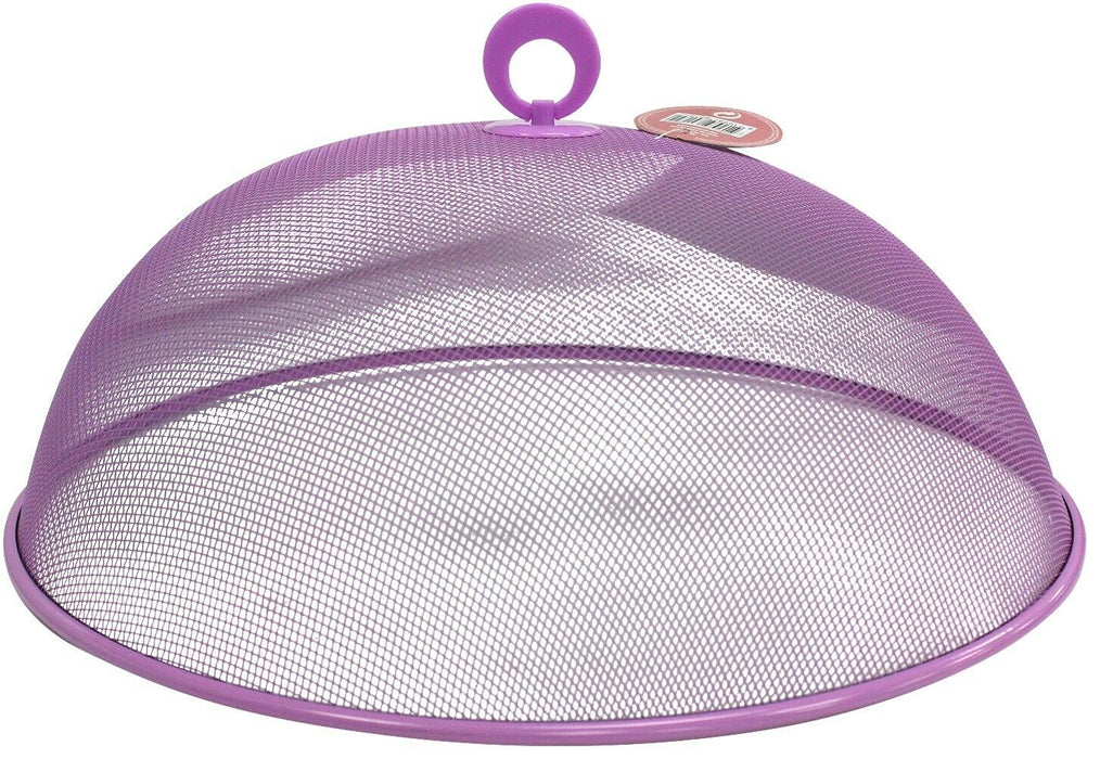 35cm Coloured Dome Mesh Outdoor Indoor Cake Cover Food Cover Net With Handle