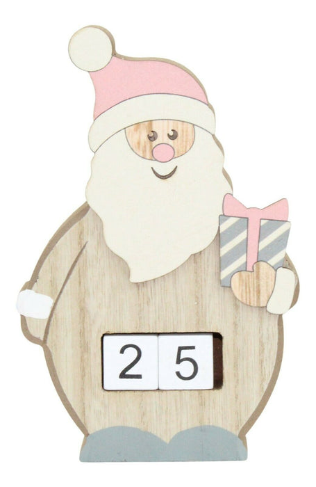 Reusable Wooden Christmas Figurine Advent Calendar Gift Decoration Ornament
