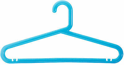 Set of 5 Blue Plastic coat hangers Skirt Hangers Trouser Hangers Suit Hanger