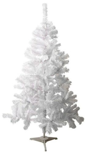 5ft White Artificial Norway Pine Christmas Tree with Foldable Metal Stand