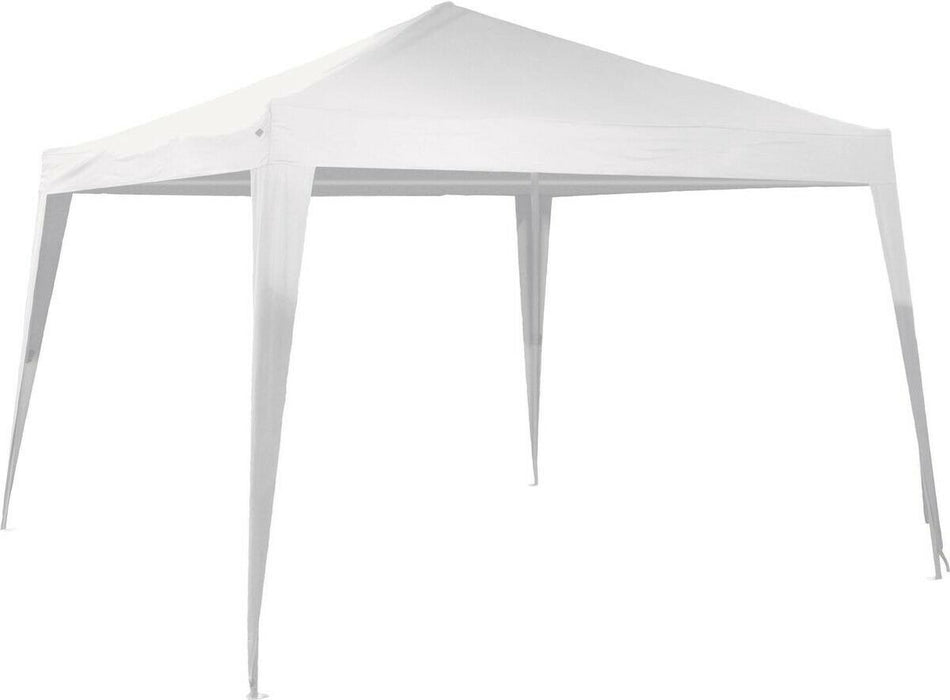 Rammento 3m x 3m Outdoor White Garden Gazebo with Pegs, Guy Lines & Connectors