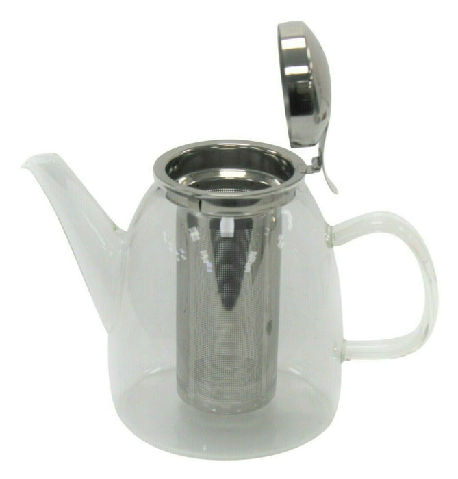 800ml Glass Tea Pot With Stainless Steel Infuser Loose Leaf Herbal 3 Cup Teapot
