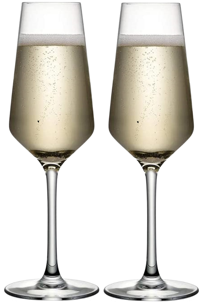 Champagne Flutes Set Of 4 Crystal Prosecco Glasses Tall Wine Glasses 2