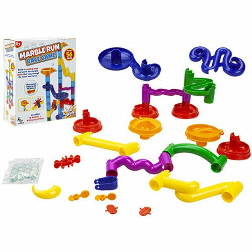 Marble Run Race - 56pcs Children's Building Construction Set Game Kids Track Toy