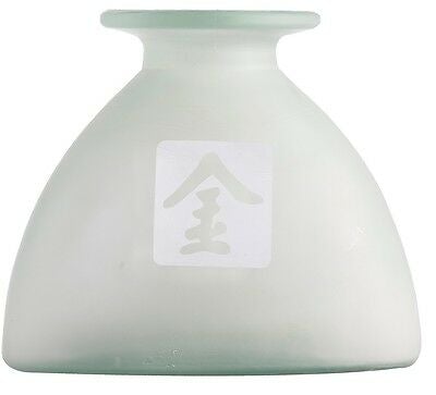 Ravenhead Wide Base Quality White Glass Mantelpiece Flower Vase 20cm x 23cm