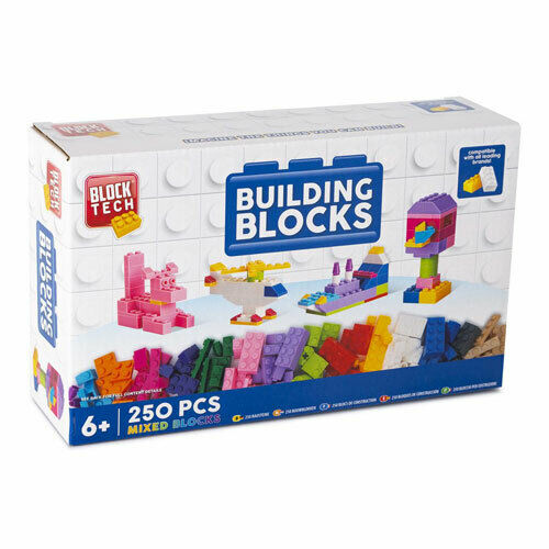 250 Pcs Building Blocks - Childrens Construction Bricks Brand Compatible Fun Toy