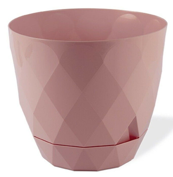 Pink Diamond Shape Modern Look Plant Pot Indoor / Outdoor 2.4 Litre Planter