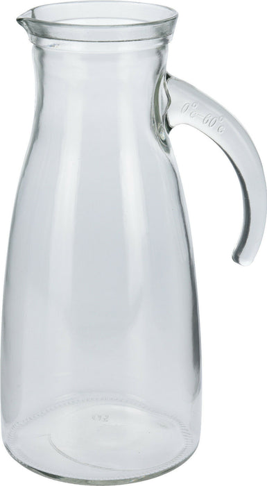 1 Litre Glass Jug With Spout. Juice Water Wine Carafe Jug
