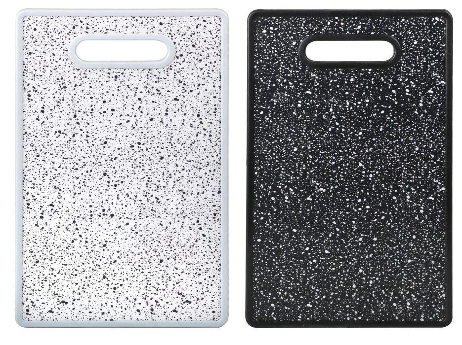 Black & White Speckled Marble Effect Chopping Board 30cm x 20cm Plastic