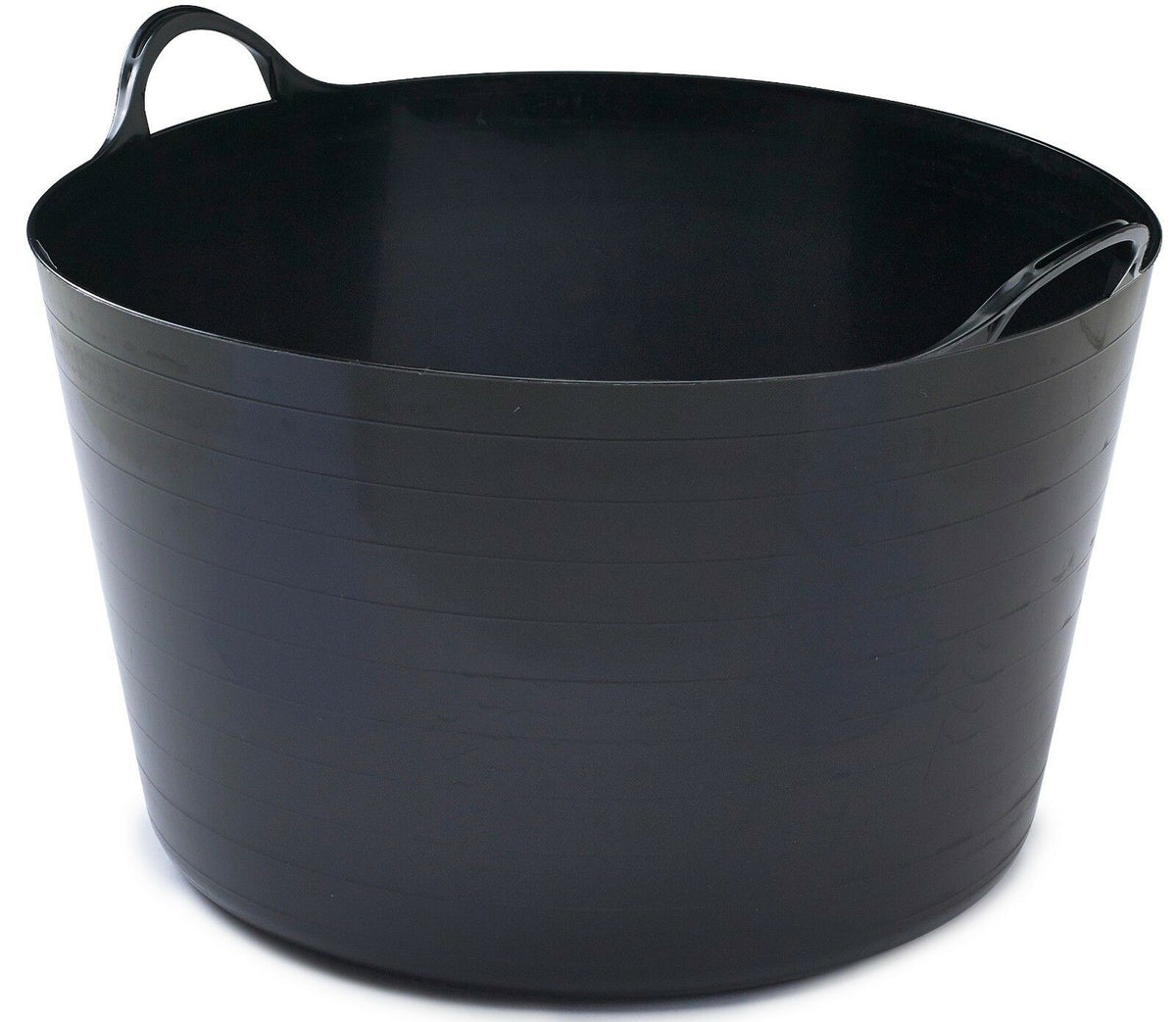Flexible Plastic Flexi Tub Bucket Storage Log Basket Box & Handles Ver
