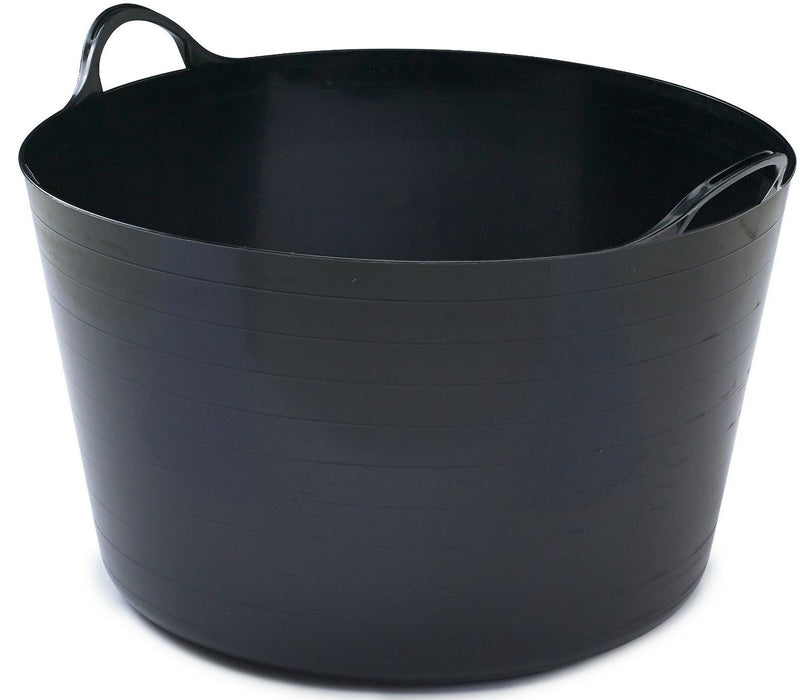 Flexible Plastic Flexi Tub Bucket Storage Log Basket Box & Handles Very Sturdy