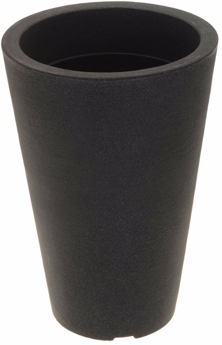 Large Plastic Indoor / Outdoor Plant Pots Charcoal Tall Planters