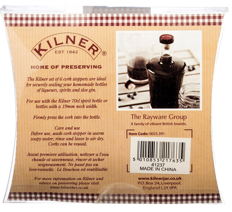 Kilner Cork Stoppers Straight Cork Stoppers Buy Sets of 6 or Bulk 36 Packs