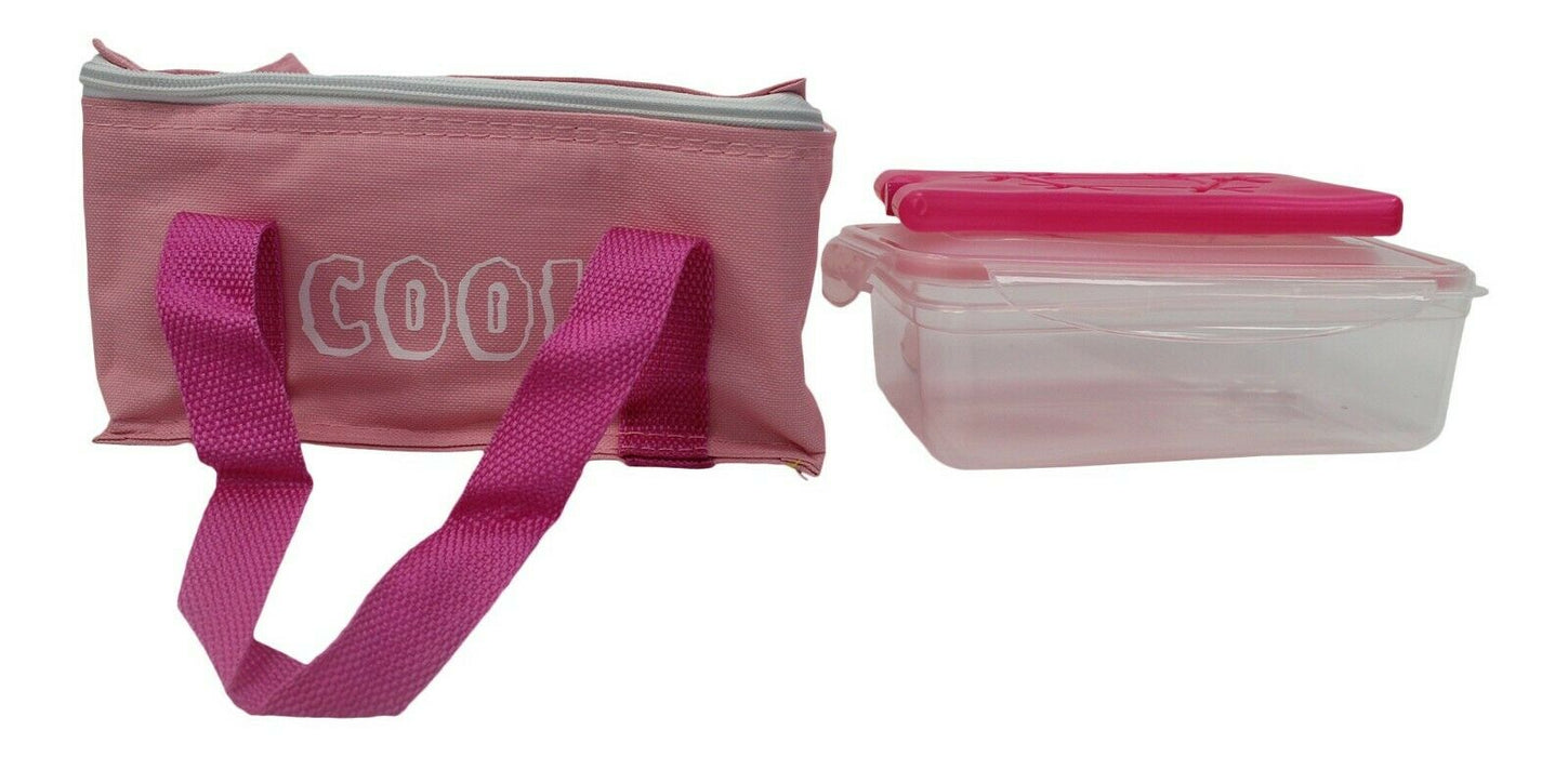 Insulated Cooler Bag Lunch Box With Airtight Container & Ice Pack