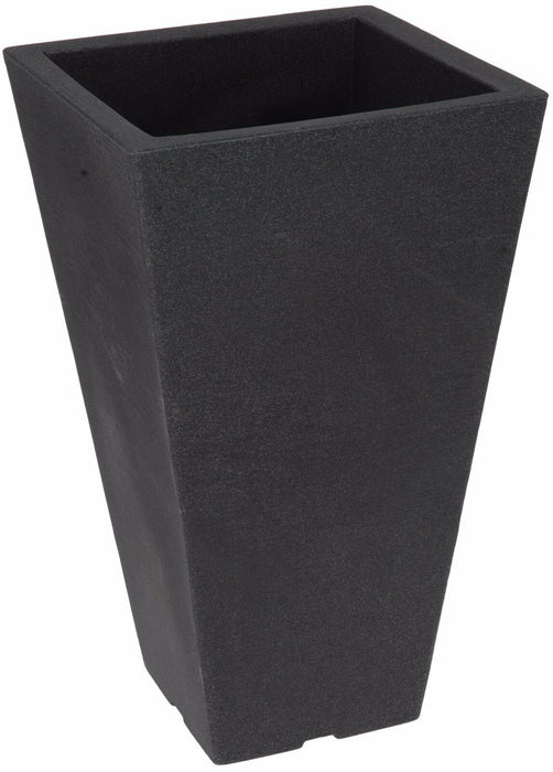 Large Plastic Indoor / Outdoor Plant Pots Charcoal Tall Planters