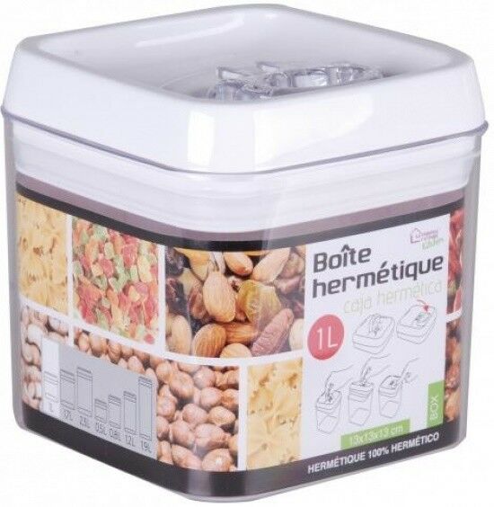 Airtight Stackable Square Food Storage Jars Canisters Containers