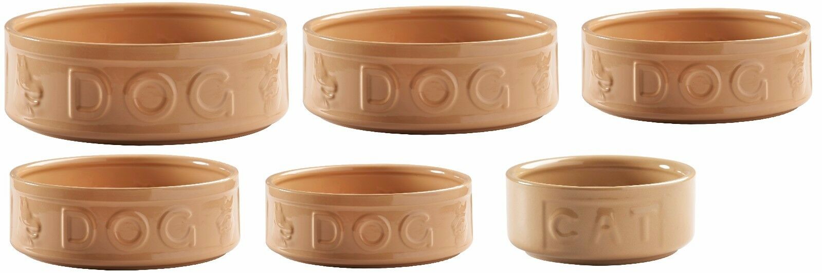 Mason Cash Cane Pet Bowl Stoneware Heavyweight For Dogs & Cats Small - Large