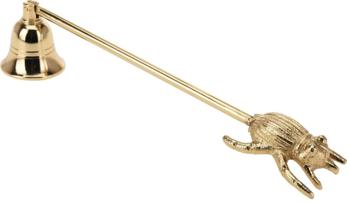 29cm Long Candle Snuffer For Putting Out Candles Gold Wildlife Design