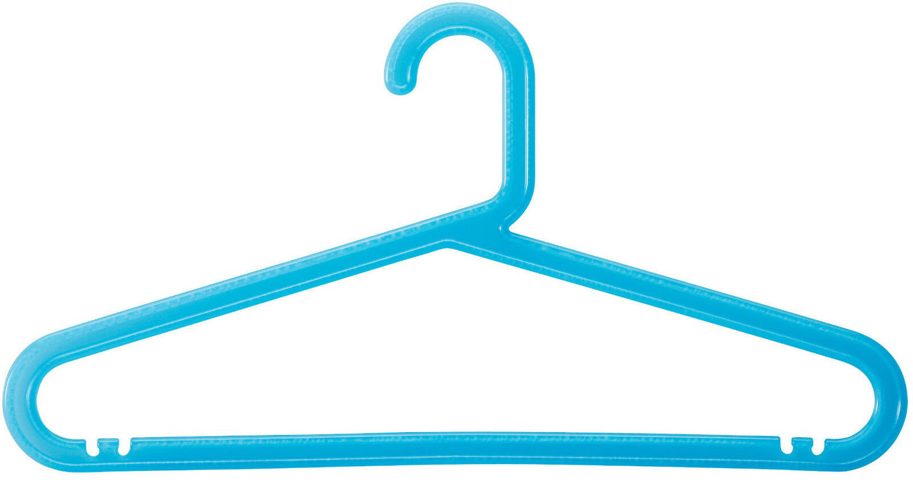 Set of 5 Blue Plastic coat hangers Skirt Hangers Trouser Hangers Suit Hanger