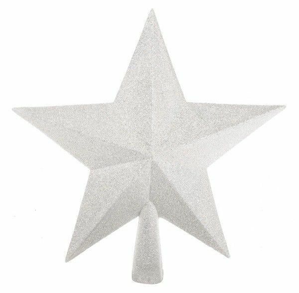 Christmas Tree Decorations Star Toppers In Gold Red White Silver & Champagne