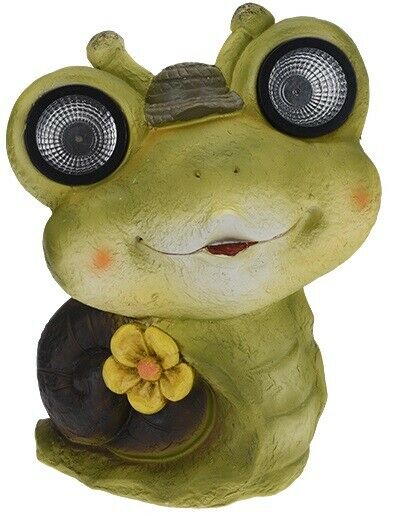 Solar Powered Garden Ornaments Snail Frog Tortoise or Sheep 6 Hour Light