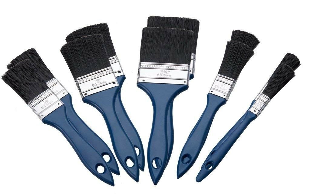10 Piece Paint Brush Set 5 Sizes in Set 2 of each wide to small