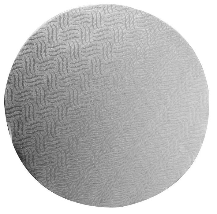 Pack Of 6 Mason Cash Silver Round 35cm 14", 4 mm Thick Cake Boards Base Drum
