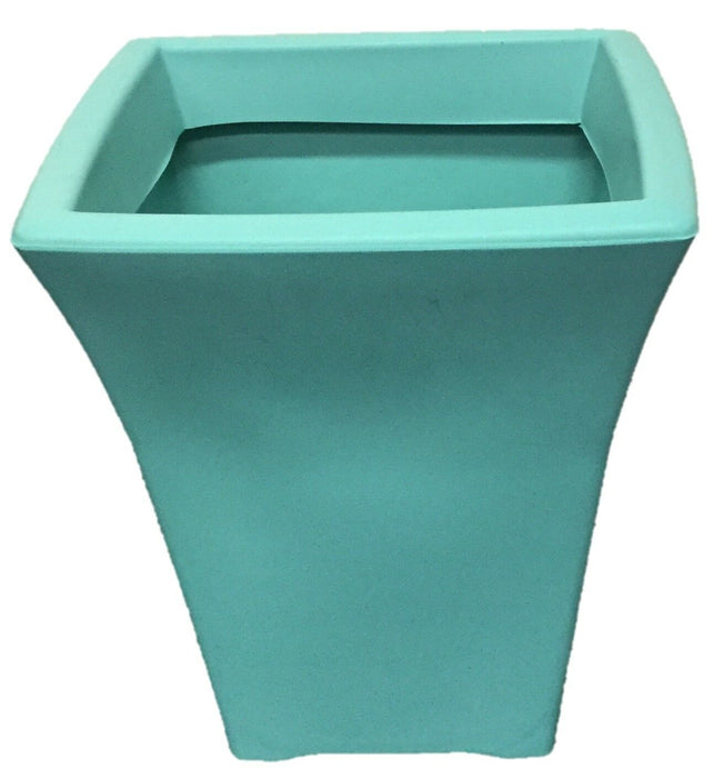 37cm Tall Flared Planter Plastic Plant Pot In Brown Or Duck Indoor or Outdoor