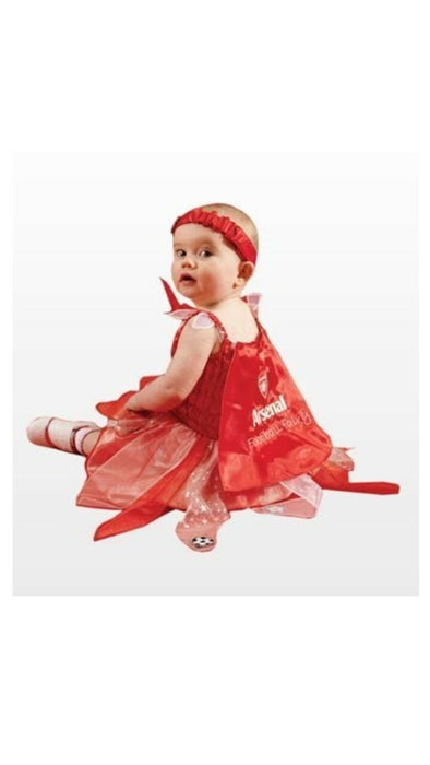 Baby Costume Fancy Dress Football Arsenal Fairy Outfit 12-24 Months