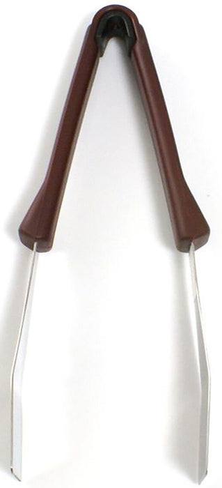 Zodiac Stainless Steel Serving Tongs Kitchen Tong Brown Plastic Handles