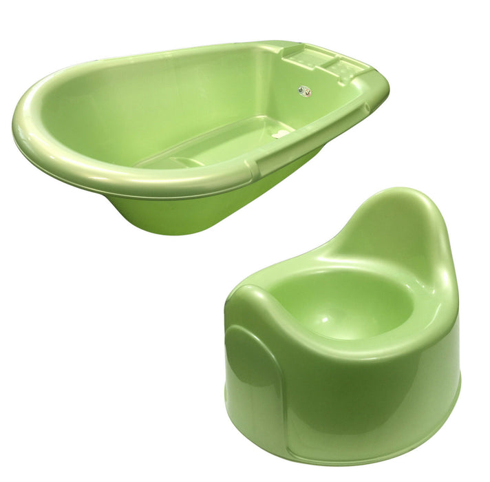 Rotho BabyDesign Mint Green Small Baby Bath & Potty Matching Set