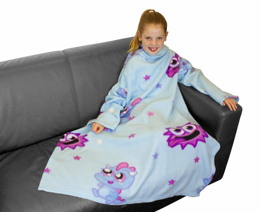 Character World Moshi Monsters Monster Sleeved Fleece Blanket Snuggie Snuggle