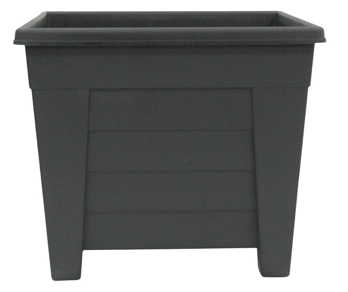 Large 32cm Square Garden Planter Plant Pot Plastic Trough Raised Plant